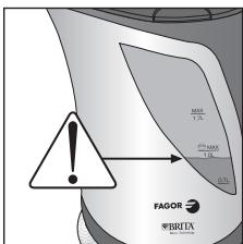 FAGOR TK-600 - Dzialanie z zestawem filtrujacym BRITA - 3