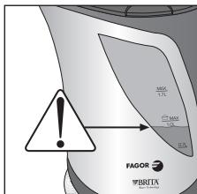 FAGOR TK-600 - Fonctionnement avec la cartouche filtrante BRITA - 3