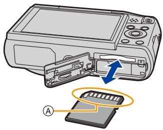 PANASONIC DMC TZ57 - Insertion et retrait de la Carte (en option) - 2