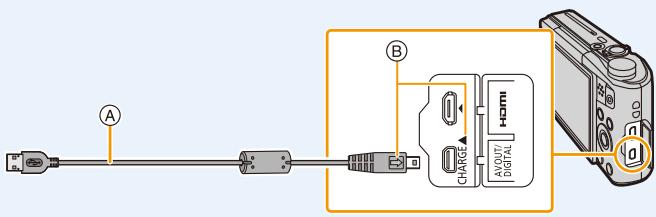 PANASONIC DMC TZ57 - Raccordez l'imprimante et l'appareil photo à l'aide d'un cable de connexion USB (fourni). - 2