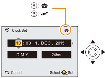 PANASONIC DMC TZ57 - Paramétrage de l'horodateur (horloge) - 2