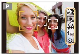 PANASONIC DMC TZ57 - Appuyez sur [MENU/SET] pour définir l'effet Grain de peu, le nombre de photos à prendre et d'autres détails. (P53) - 1