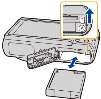 PANASONIC DMC TZ57 - Insertion de la batterie - 2