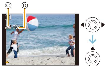 PANASONIC DMC TZ57 - Appuyez sur «/» pour sélectionner une image avec une icône de film (comme [MP24]), puis appuyez sur « pour visualiser. - 1
