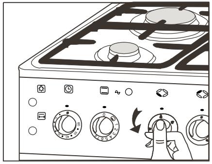 FAGOR CFF 64GC X - Dessin 12 le sélecteur du robinet de gaz - 1