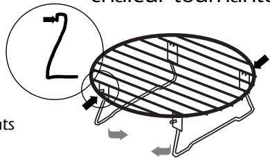 FAGOR MW4-245GEX  - 01-05 - La clayette 2 positions pour les modèles avec fonction chaleur tournante - 1