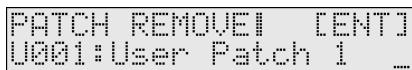 ROLAND JUNOD - Supprimer un PATCH utiliser existant (PATCH REMOVE) - 1