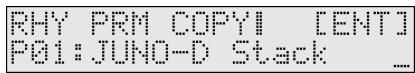 ROLAND JUNOD - Copier les réglages d'effets "perFORM (performance) - 1