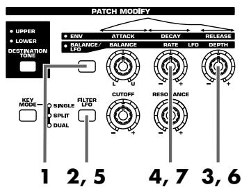 ROLAND JUNOD - Effets vibrato et wah (LFO) - 5
