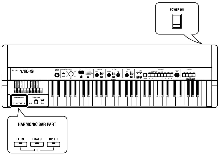 ROLAND VK8 - Rappel des réglages par défaut (Factory Reset) - 2