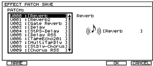 ROLAND VS2000CD - Sauvegarde d'un patch d'effet - 1