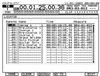 ROLAND VS2000CD - Édition des locators - 1