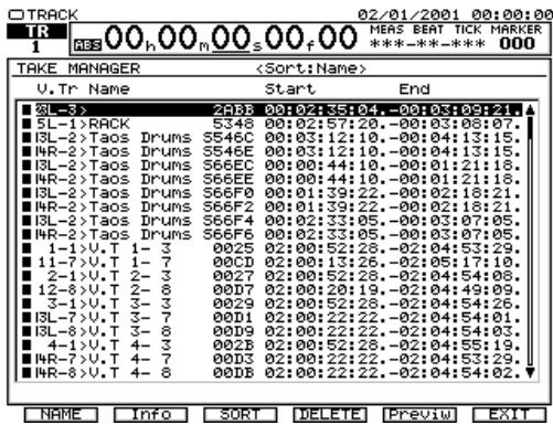 ROLAND VS2000CD - Pourquoi utiliser la fonction NAME - 2
