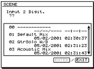 ROLAND VS2000CD - Chargement d'une scène en mode protégé - 1
