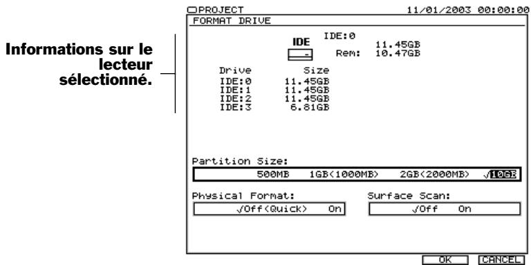 ROLAND VS2000CD - Formater un disque dur - 5