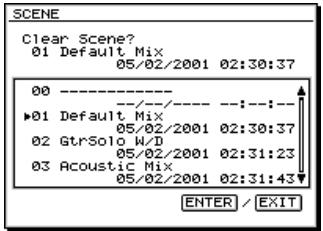 ROLAND VS2000CD - Suppression d'une scène en mode protégé - 1