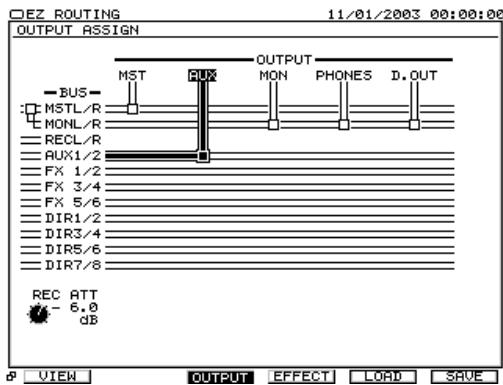 ROLAND VS2000CD - Routage d'une paire de bus vers une paire de sorties - 1