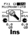 ROLAND VS2000CD - Insertion d'effets sur une voie d'entrée ou de piste - 3