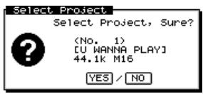 ROLAND VS2000CD - Charger un projet - 1