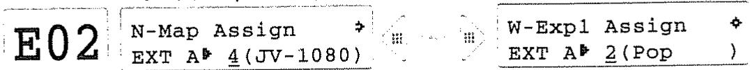 ROLAND A-90 - Réglage de configuration (N-Map) pour les zones (EDIT: SYS, E03).... - 3