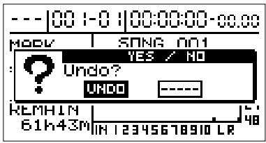 ROLAND BR-1180CD - Appuyez sur [undo/redo] - 1