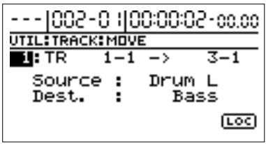 ROLAND BR-1180CD - Déplacer des données (track move) - 5