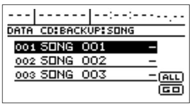 ROLAND BR-1180CD - Sauver des morceaux sur cd-r/rw (song backup) - 2