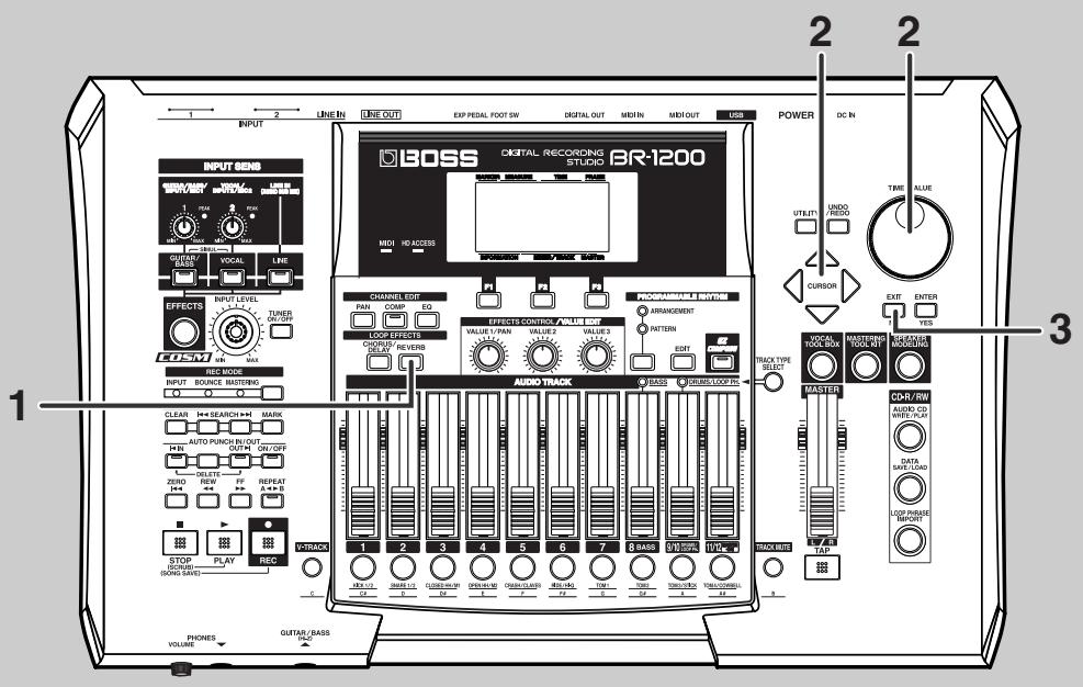 ROLAND BR-1200CD - Réverbération pour facilitier l'enregistrement (Reverb) - 1