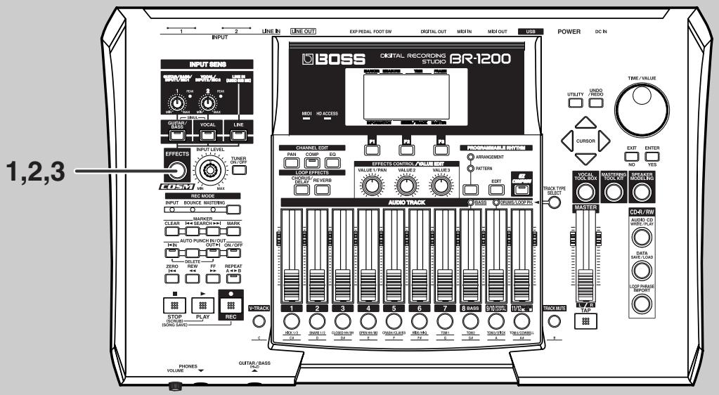 ROLAND BR-1200CD - Enregistrer un signal telquel - 1