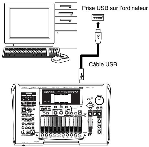ROLAND BR-1200CD - Connexion à un ordinateur - 1