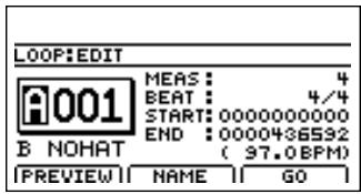 ROLAND BR-1200CD - Amenez le curseur sur "EDIT" et appuyez sur [ENTER/ YES]. - 1