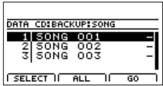 ROLAND BR-1200CD - Archiver un morceau (Song Backup) - 3