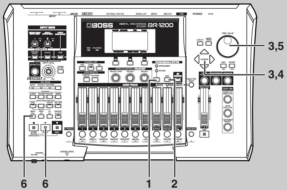 ROLAND BR-1200CD - Sélection de motifs de batterie - 1