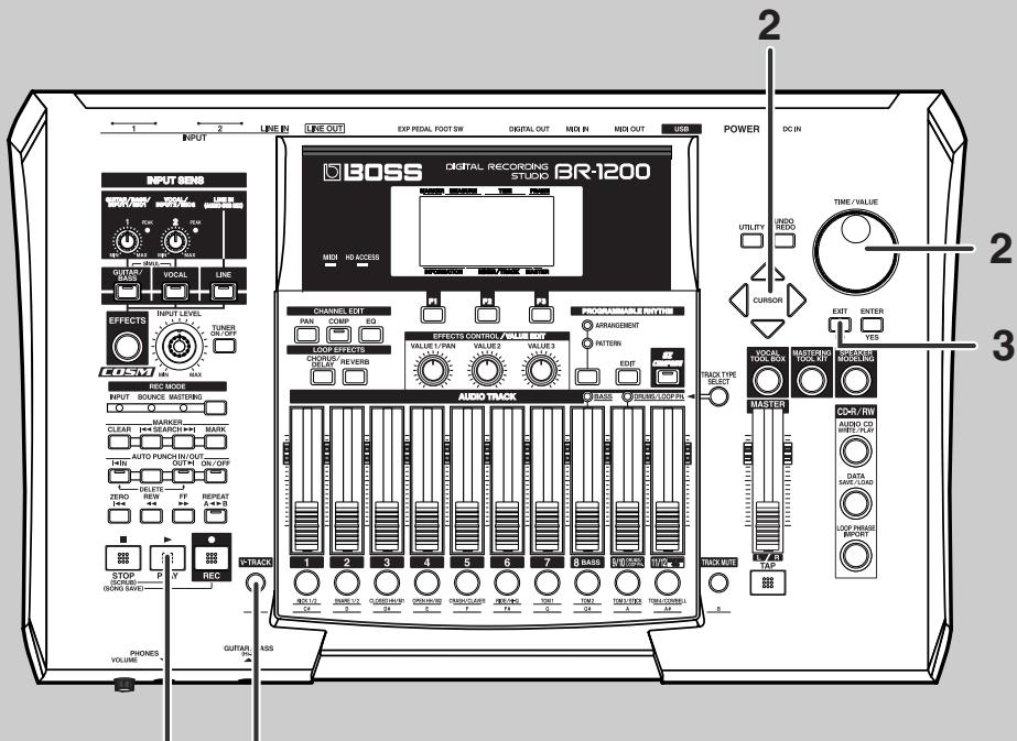 ROLAND BR-1200CD - Qu'est-ce qu'une piste virtuelle (V^ )? - 2