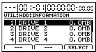 ROLAND BR-1200CD - Consulter les informations relatives au disque dur (Hard Disk Information) - 4
