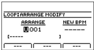 ROLAND BR-1200CD - Amenez le curseur sur "ARR.MOD" et appuyez sur [ENTER/YES]. - 1