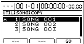 ROLAND BR-1200CD - Copier des morceaux (Song Copy) - 3