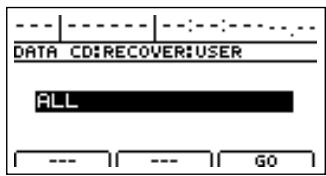 ROLAND BR-1200CD - Copier des données archivées vers le disque dur interne (User Recover) - 3