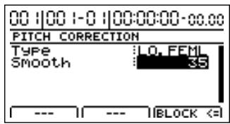 ROLAND BR-1200CD - Méthode de correction (Pitch Correction Edit) - 3