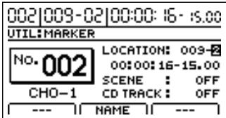 ROLAND BR-1200CD - Déplacer un repère - 4