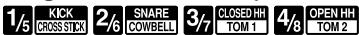 ROLAND BR-864 - Si INPUT SELECT [GUITAR/BASS] ou [MIC] sont allumés - 3