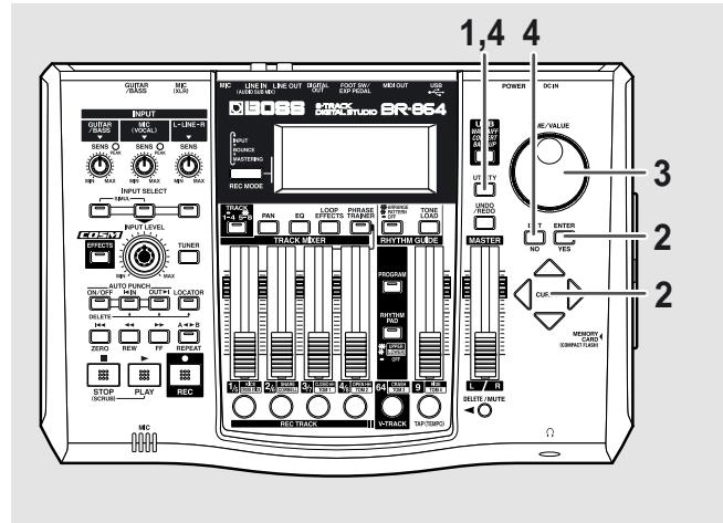 ROLAND BR-864 - Sélection d'un morceau - 1