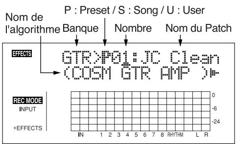 ROLAND BR-864 - Appuyez sur la touche [EFFECTS]. - 1