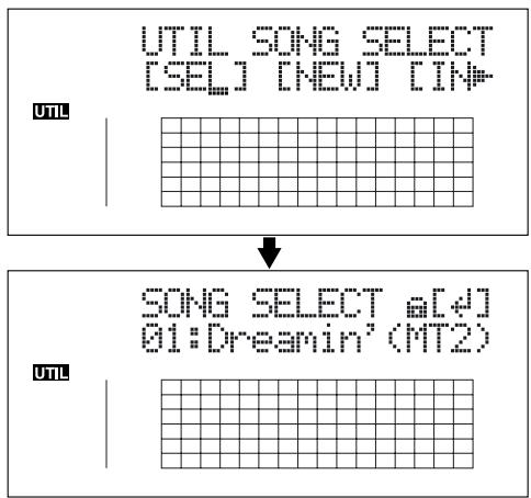ROLAND BR-864 - Sélection d'un morceau - 2