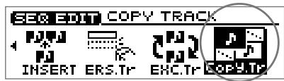 ROLAND CD-X1 - Copier le contenu d'une piste de séquence — fonction copy track - 1