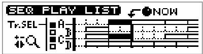 ROLAND CD-X1 - Coller sur une autre position — fonction paste - 1