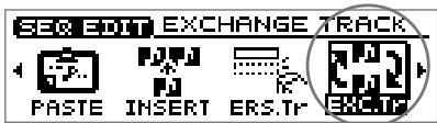 ROLAND CD-X1 - Échanger le contenu des pistes de séquence — fonction exchange track - 1
