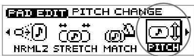 ROLAND CD-X1 - Modifier le pitch d'un échantillon afin de créer un nouvel échantillon — fonction pitch change - 2