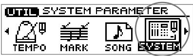 ROLAND CD-X1 - Rappel de la dernière icône sélectionnée dans un menu d'écran - 1