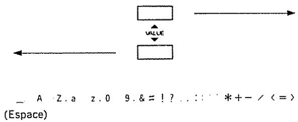 A Z a z 0 9. & = ! ? . : : * + - / (=) (Espace)